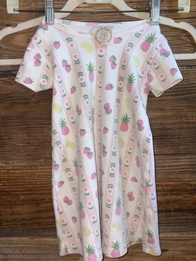 The Beaufort Bonnet Company Pink and Yellow Fruit-Print Kids Nightgown